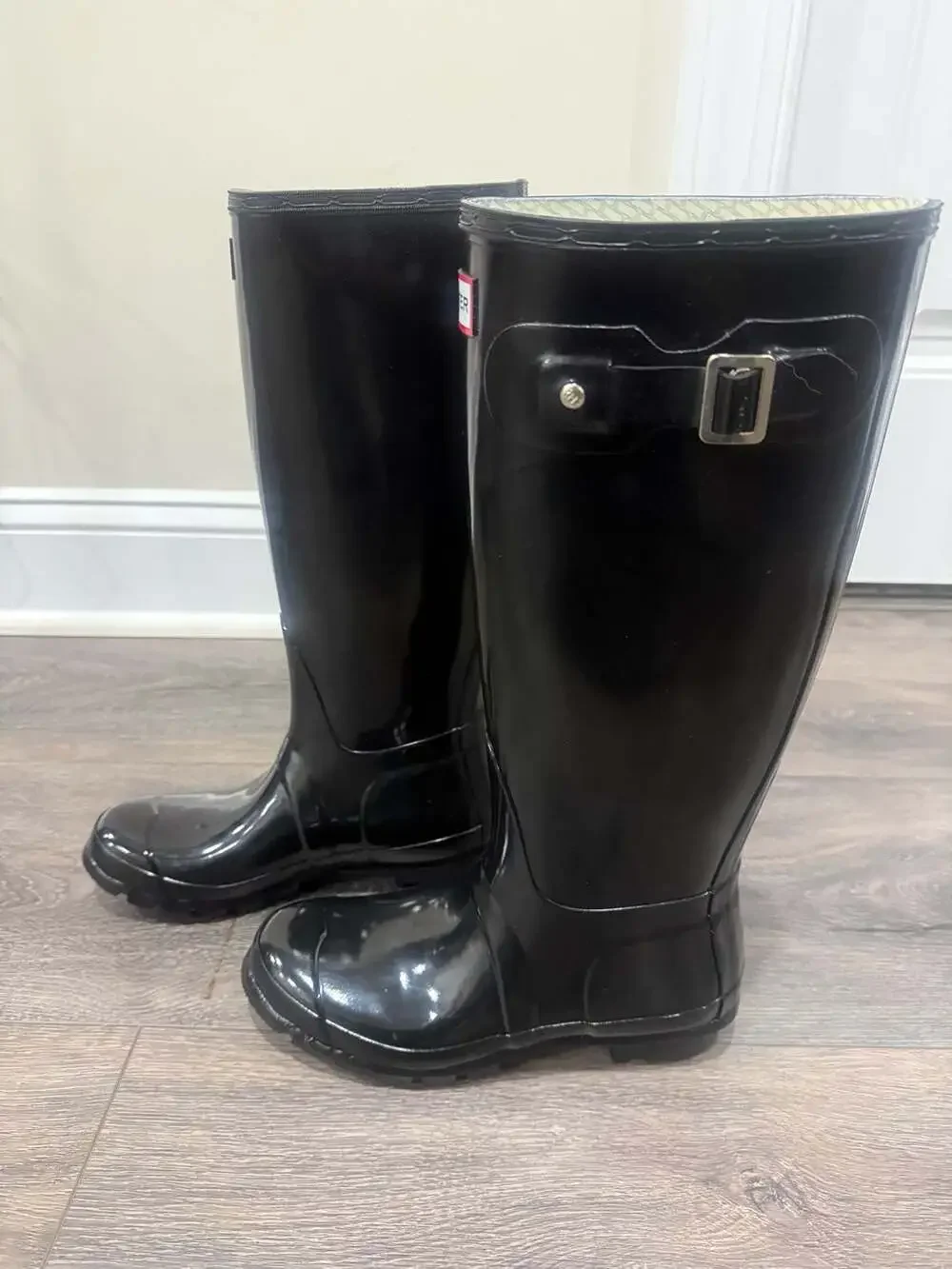 Hunter Original Gloss Tall Black Rain Boots Women’s US 7 EU 38 Waterproof
